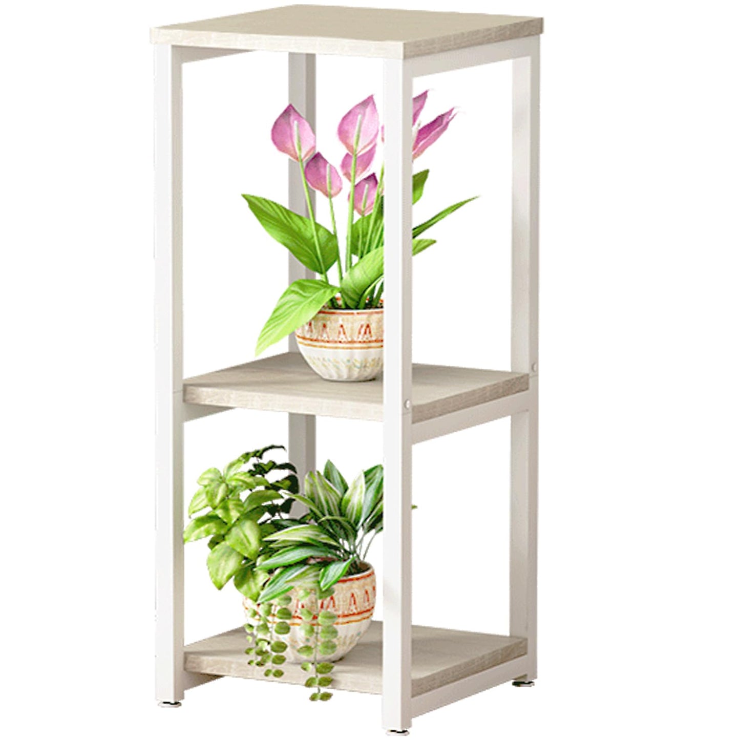 Linzinar 31.6" Tall Plant Stands Indoor 3- Tier Modern Corner Plant Stand Rack