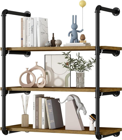 Linzinar 3 Tier Floating Shelves Wall Shelf Bathroom Shelving Mounted