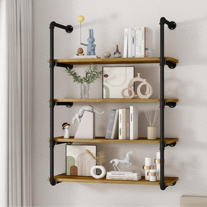 Linzinar 4 Tier Floating Shelves Wall Shelf Bathroom Shelving Mounted