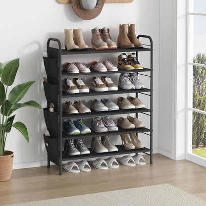 Linzinar 6 Tier Shoe Rack Storage Organizer for Entryway Closet Bedroom