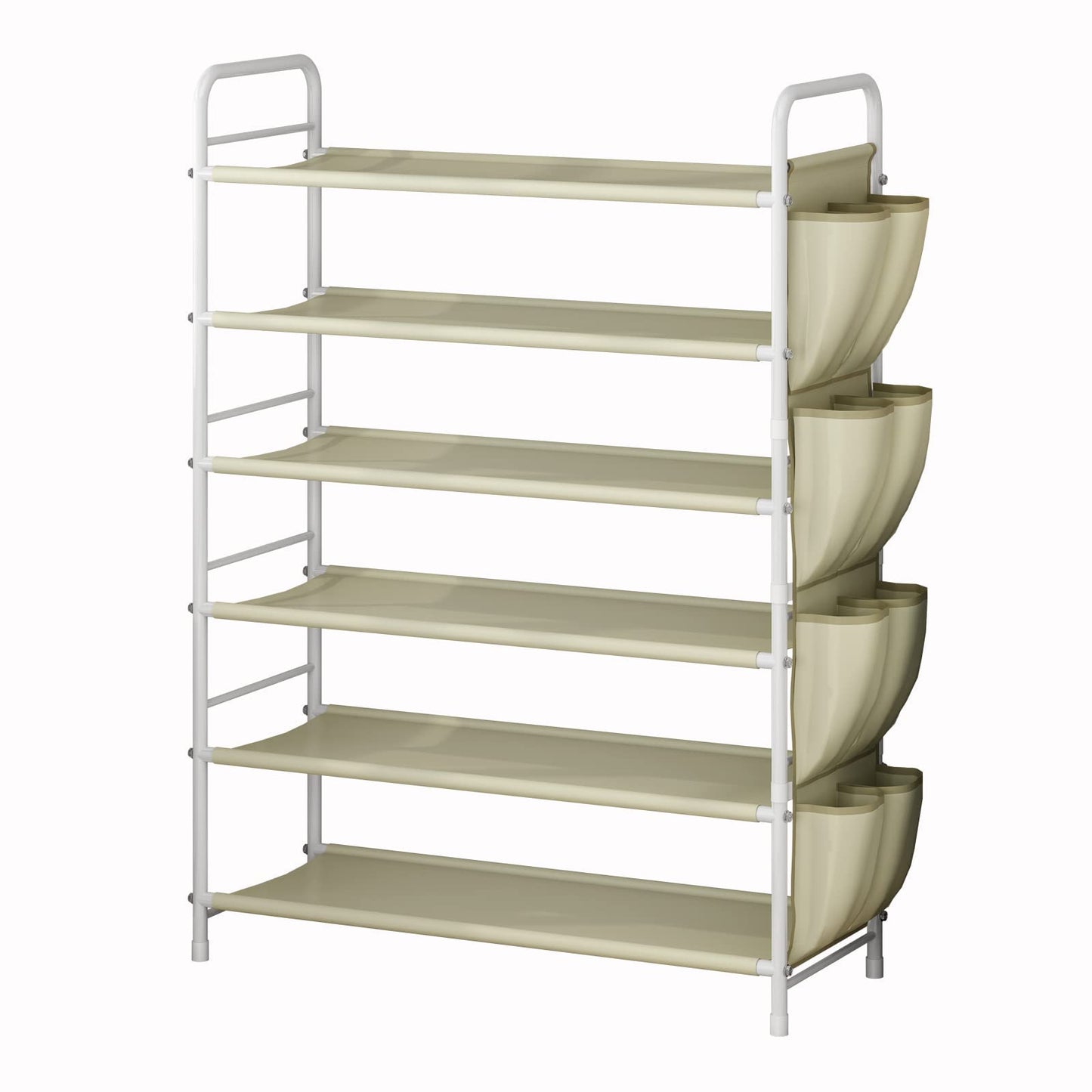 Linzinar 6 Tier Shoe Rack Storage Organizer for Entryway Closet Bedroom