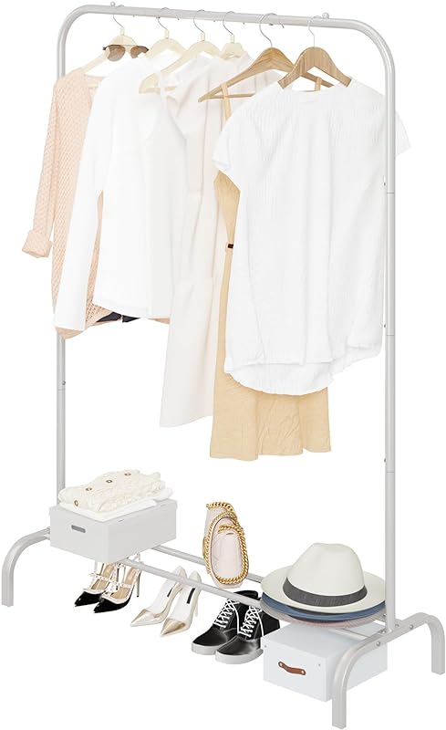Linzinar Clothes Rack Clothing Rack Drying Hanging Garment Rack
