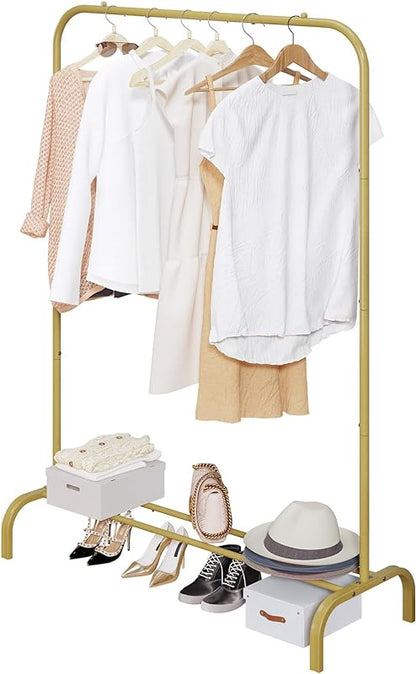 Linzinar Clothes Rack Clothing Rack Drying Hanging Garment Rack