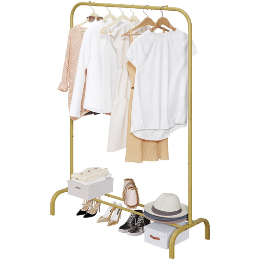 Linzinar Clothes Rack Clothing Rack Drying Hanging Garment Rack