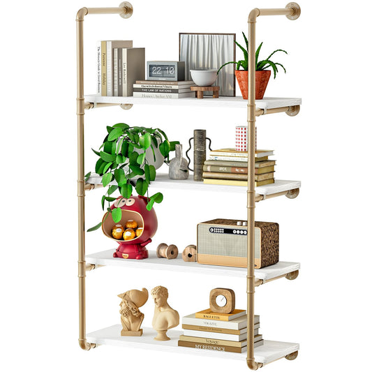 Linzinar 4 Tier Floating Shelves Wall Shelf Bathroom Shelving Mounted