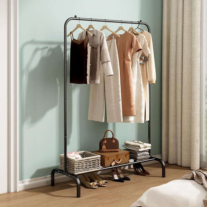 Linzinar Clothes Rack Clothing Rack Drying Hanging Garment Rack