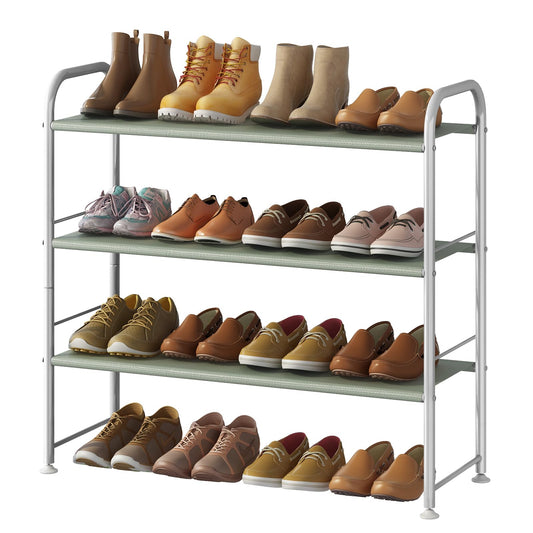 Linzinar Shoe Rack 3 Tier Storage Organizer for Closet Entryway